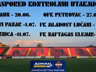 Raspored pripremnih utakmica