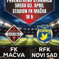 28. kolo u sredu 3. aprila od 18h FK Mačva-RFK Novi Sad